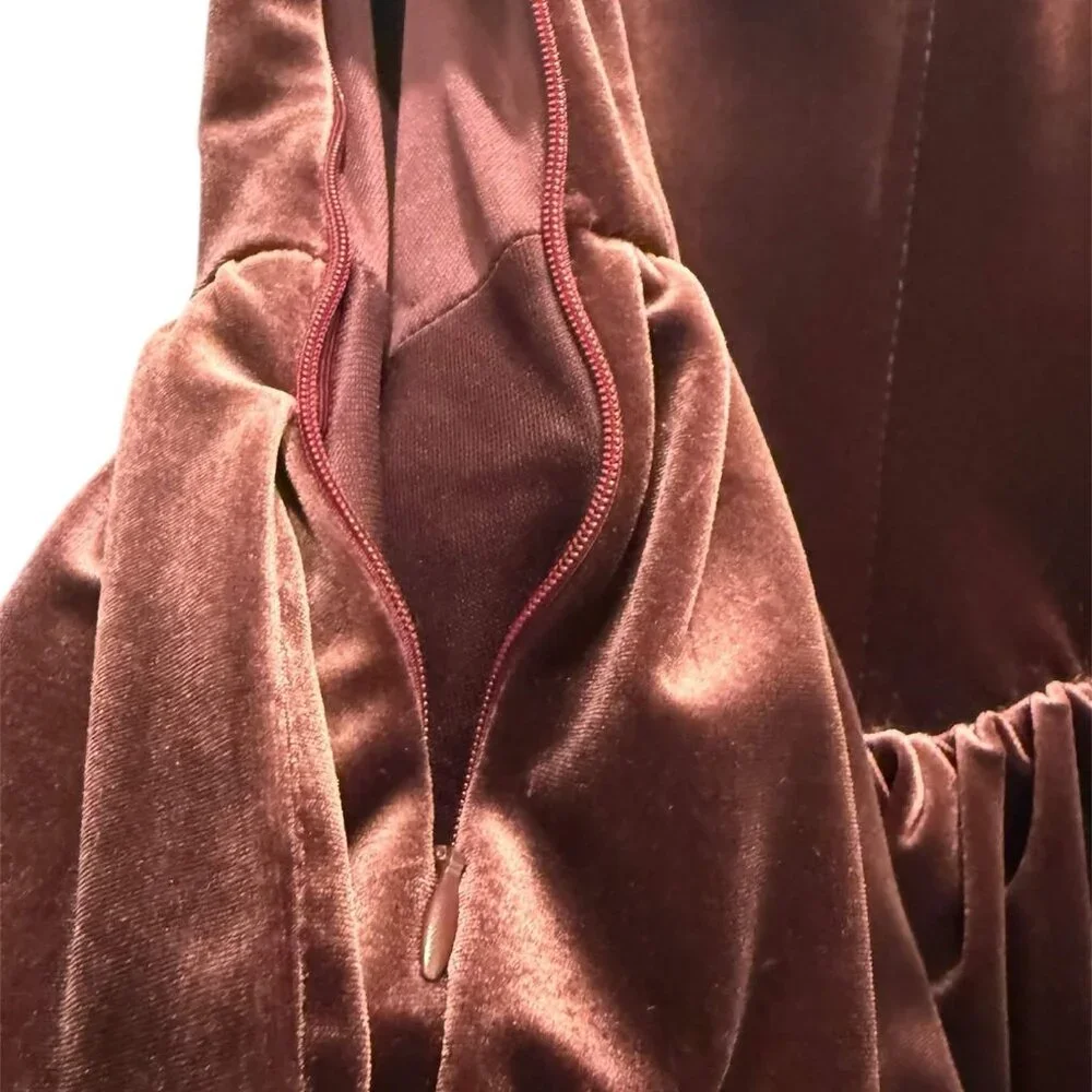 Zara Corset Velvet Mini Dress - Picture 3 of 6